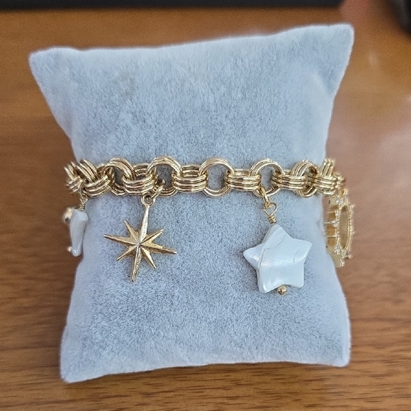 Luna Norte Jewelry - Luna Norte Charm Moon,Stars Bracelet